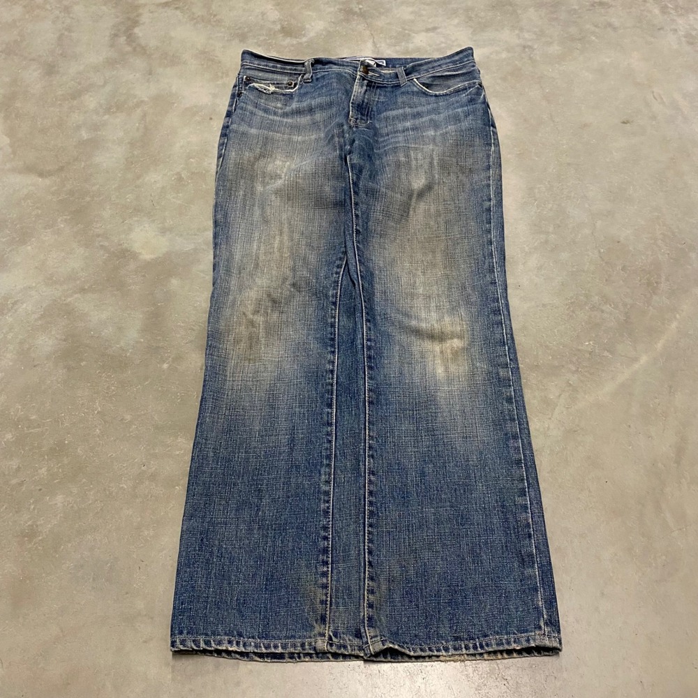 GAP Men Straight Fit Blue Wash Denim Jeans Size 33x32